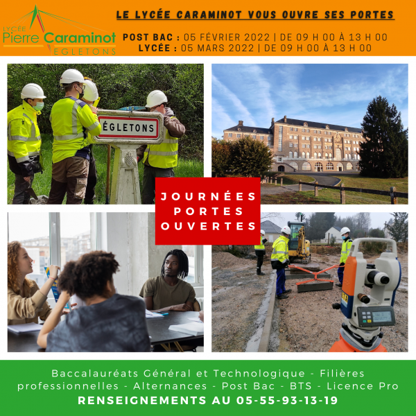 PORTES OUVERTES 2022 - Lycée Pierre Caraminot
